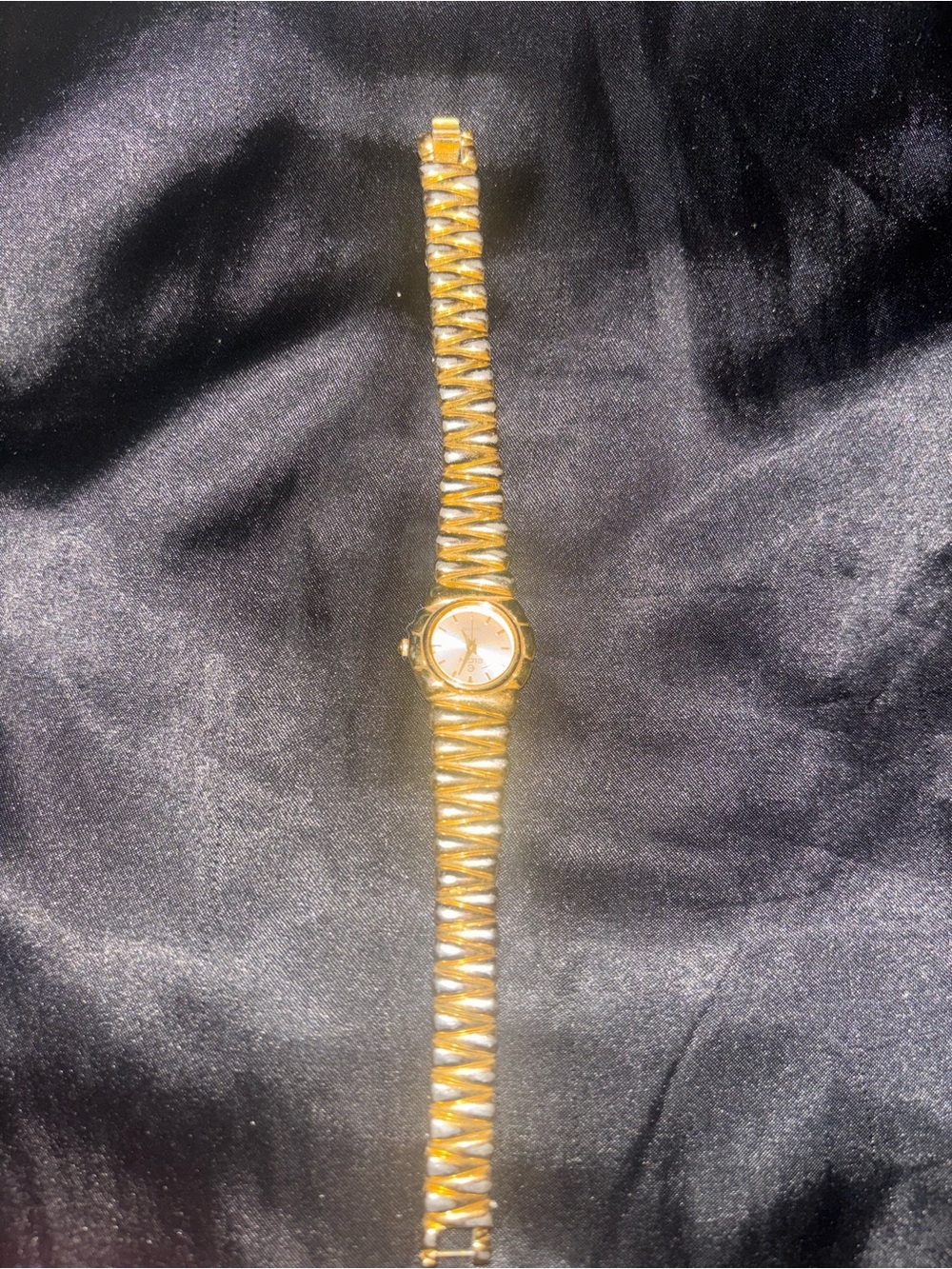 Gold Silver Elgin Women's Bracelet Watch